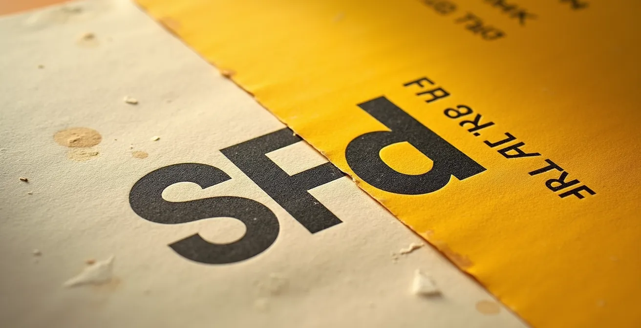 Detailaufnahme eines Original-Museumsplakats aus den 1960er Jahren